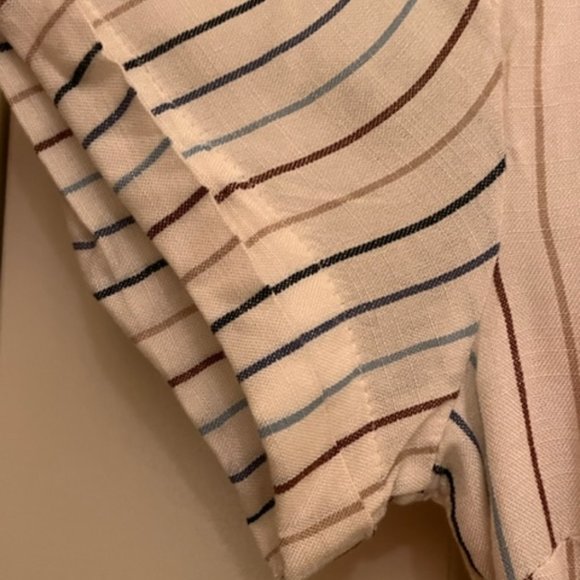 Harper Heritage Stripped Button-up Romper - Picture 4 of 5